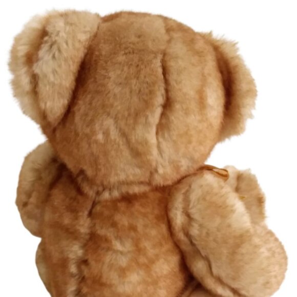 HugFun Brown Teddy Bear Orange Bow 10" Super Soft - Picture 7 of 11